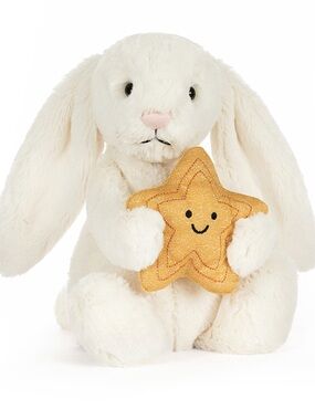 NWT : Jellycat Cream Bunny With Star